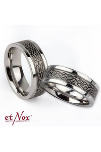 Partner ring set Love has no end stainless steel - size...