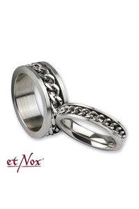 Partner ring set Love has no end stainless steel - size...