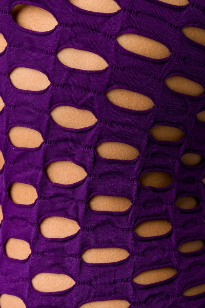 Big Fishnet Camisole Dress - Purple