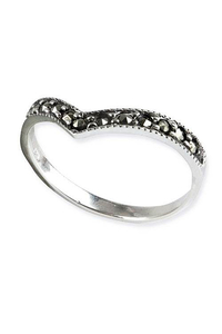 Elfish Marcasite Silver Ring
