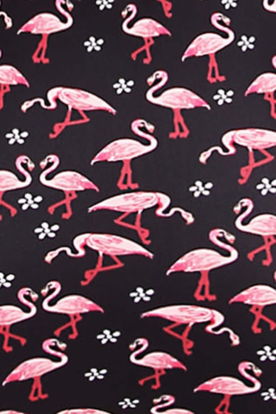 Sweetie Flamingo Highwaist Retro Bikini Top