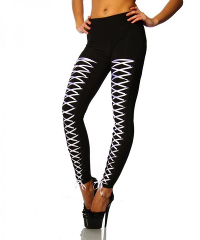 Leggings with Lace-Up Front