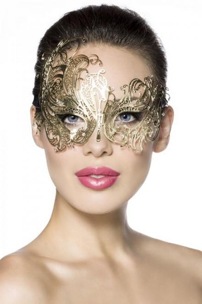Metall-Maske in Gold
