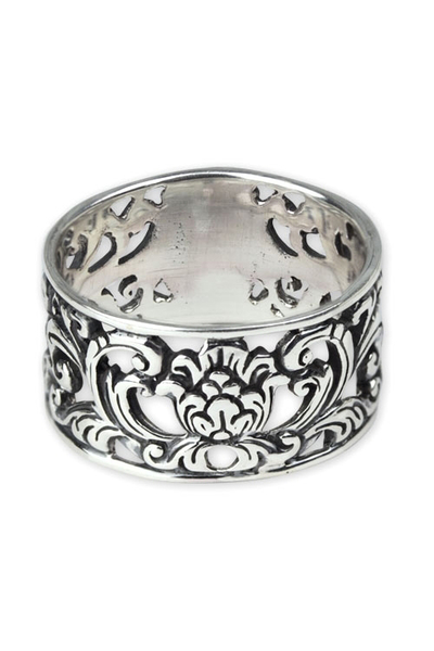 etNox Ornament Silver Ring