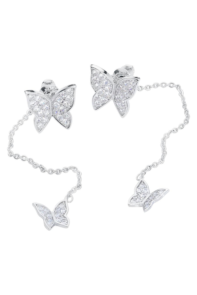 Earrings Crystal Butterfly