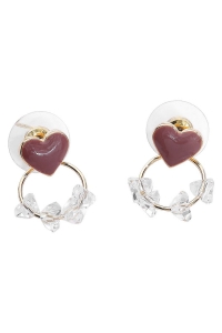 Earstuds Sparkling Hearts