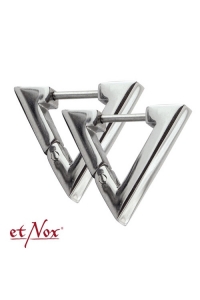 Hoop earrings triangle stainless steel 