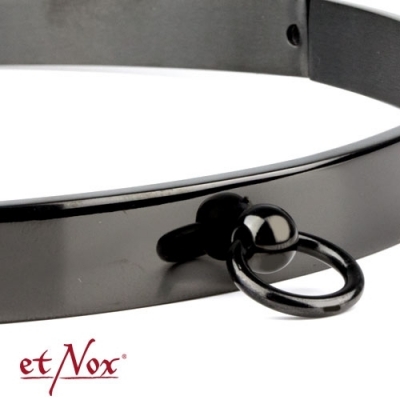 Choker Story of O. stainless steel in black