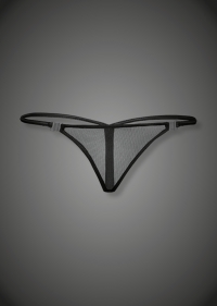 Sexy Tulle Thong - Inviting Noir Handmade