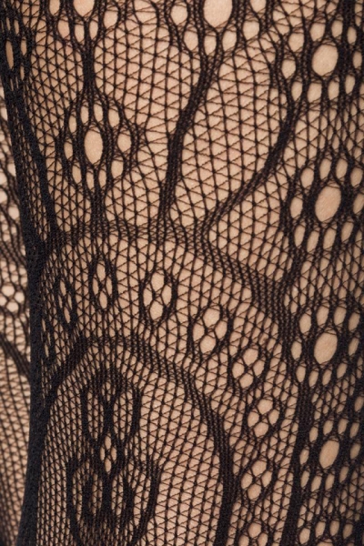 Netzstrumpfhose mit raffiniertem Muster