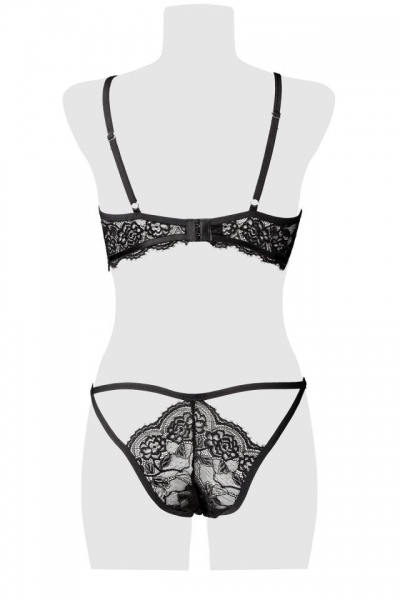 Delicate lingerie set with floral lace by Grey Velvet