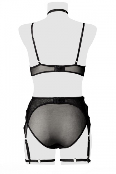 Delicate net lingerie bra set by Grey Velvet